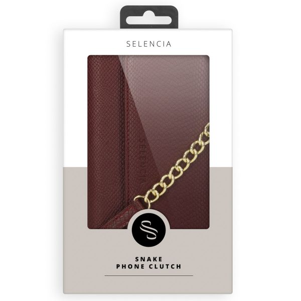 Selencia Serpent Clutch amovible Tierra Samsung Galaxy A52(s) (5G/4G) - Bordeaux