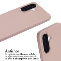 imoshion Coque en silicone avec cordon Samsung Galaxy A37 (5G) - Sand Pink
