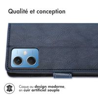 imoshion Étui de télephone portefeuille Xiaomi Redmi Note 12 - Bleu foncé