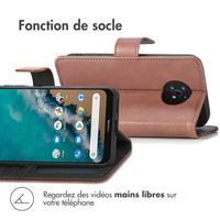 imoshion Étui de téléphone portefeuille Luxe Nokia G50 - Brun