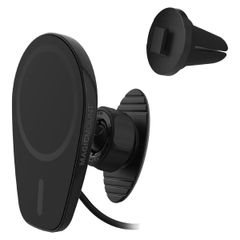Scosche Magic Mount PRO (Gen 6) Chargeur de Voiture MagSafe Sans Fil – Tableau de Bord / Grille de ventilation - Noir