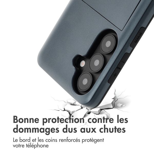 imoshion Coque arrière avec porte-cartes Samsung Galaxy S26 - Bleu foncé