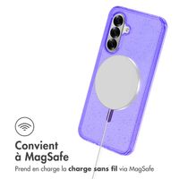 imoshion Coque Pailletée avec MagSafe Samsung Galaxy A36 - Paillettes Violet