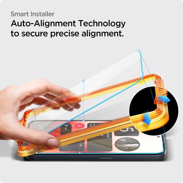 Spigen Protection d'écran en verre trempé GLAStR Fit 2 Paquets + Applicator Nothing Phone (2a) / (2a) Plus