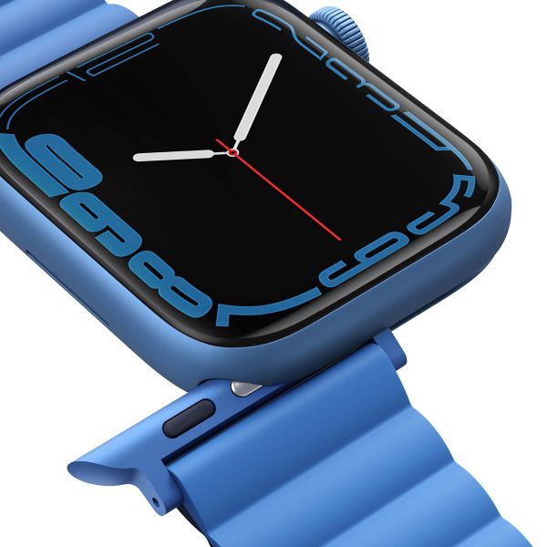 Uniq Bracelet double face Revix Apple Watch Series 1 á 10 / SE / Ultra (2) (44/45/46/49 mm) - Bleu/Noir