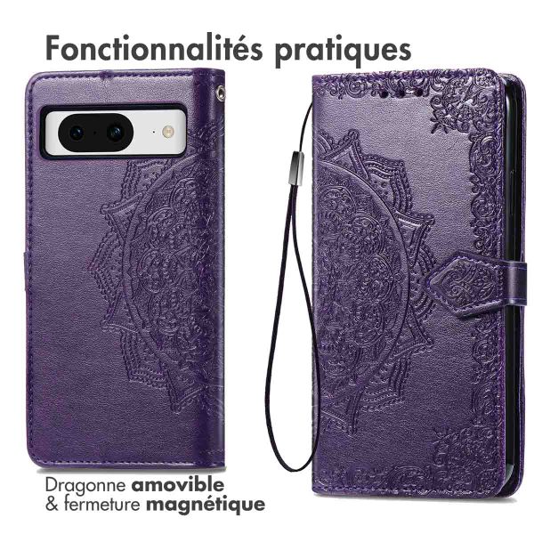 imoshion Etui de télephone Mandala Google Pixel 8 - Violet