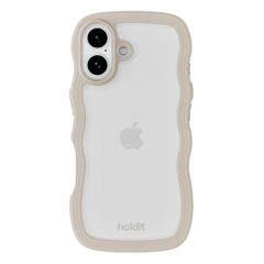 Holdit Coque Wavy Apple iPhone 17 - Transparent / Light Beige