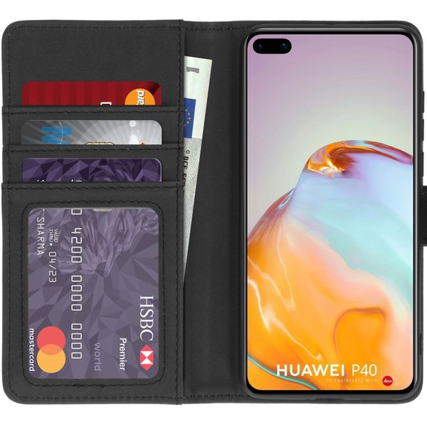 imoshion Étui de téléphone portefeuille Luxe Huawei P40 - Noir