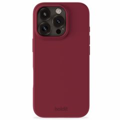 Holdit Coque Silicone iPhone 16 Pro - Red Velvet