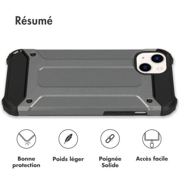 imoshion Coque Rugged Xtreme iPhone 14 Plus - Gris foncé