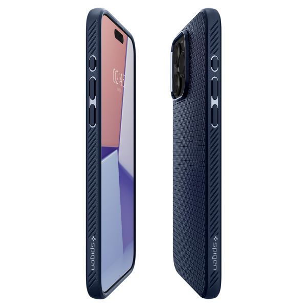 Spigen Coque Liquid Air iPhone 15 Pro - Navy Blue