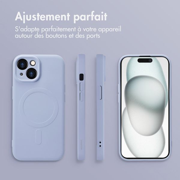 imoshion Coque Couleur avec MagSafe Apple iPhone 15 - Lila