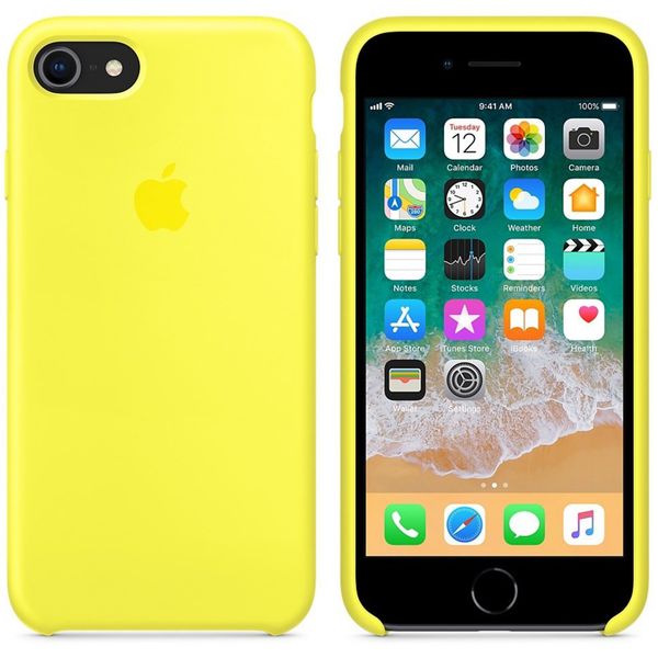 Apple Coque en silicone iPhone SE (2022 / 2020) / 8 / 7 - Flash