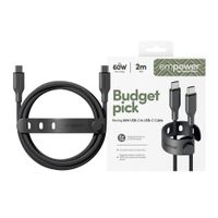Empower by PanzerGlass Câble de recharge Racing USB-C vers USB-C - 60 W - 2 mètres - Space Black