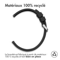 imoshion Bracelet silicone  - Connexion universelle 24 mm - Noir