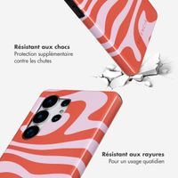 Selencia Coque arrière Vivid Samsung Galaxy S25 Ultra - Dream Swirl Pink