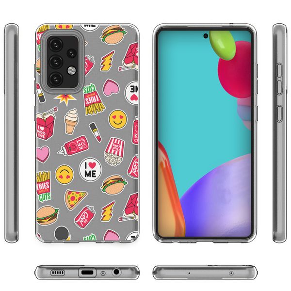 imoshion Coque Design Samsung Galaxy A52(s) (5G/4G) - Allover fastfood