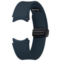 Samsung Bracelet en cuir hybride original D-Buckle Normal M/L Galaxy Watch 6 / 6 Classic / 5 / 5 Pro - Indigo