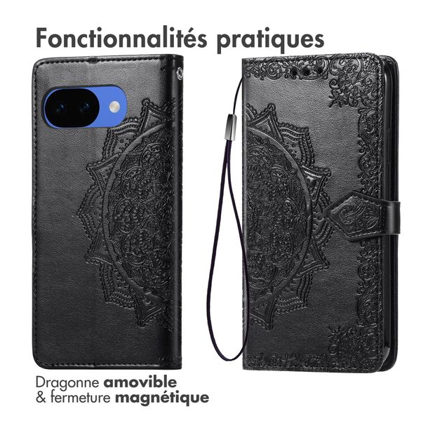 imoshion Etui de télephone Mandala Google Pixel 10a - Noir