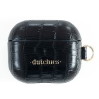 Dutchies Leather Case Apple AirPods Pro - Crocodile Chic Noir