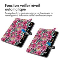 imoshion Coque tablette Design Trifold Apple iPad Pro 11 (2024) M4 - Floral Water Color