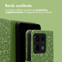 imoshion Étui de téléphone portefeuille Design Xiaomi Redmi Note 13 Pro (5G) / Poco X6 - Green Flowers