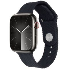 imoshion Bracelet tressé en silicone Apple Watch Series 1 t/m 11 / SE / Ultra (44/45/46/49 mm) - Noir