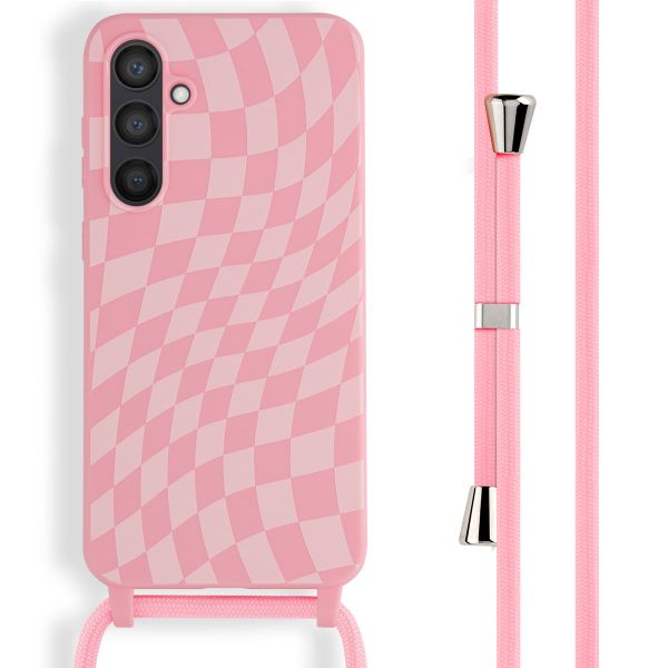 imoshion Coque design en silicone avec cordon Samsung Galaxy S23 FE - Retro Pink