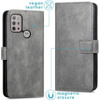 imoshion Étui de télephone portefeuille Motorola Moto G30 / G20 / G10 (Power) - Gris