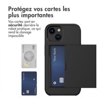 imoshion Coque arrière avec porte-cartes Apple iPhone 15 - Noir