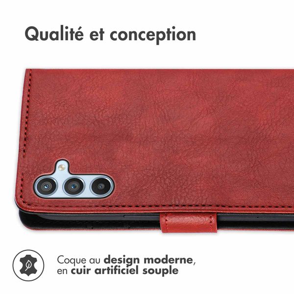 imoshion Etui de téléphone portefeuille Luxe Samsung Galaxy A34 (5G) - Rouge