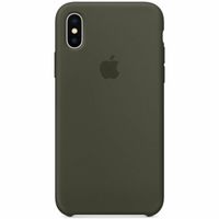 Apple Coque en silicone Apple iPhone X - Dark Olive