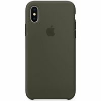 Apple Coque en silicone iPhone X - Dark Olive