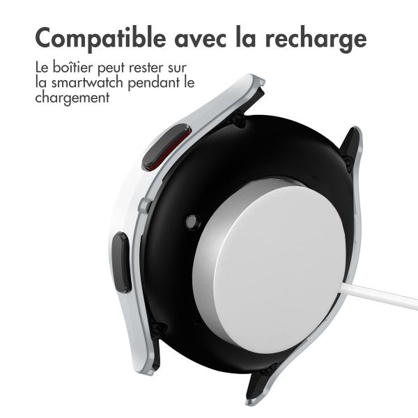 imoshion Coque rigide à couverture complète Samsung Galaxy Watch 4 - 44 mm - Argent