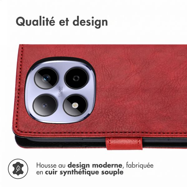 imoshion Étui de télephone portefeuille de luxe Xiaomi Redmi Note 15 Pro (4G) - Bordeaux