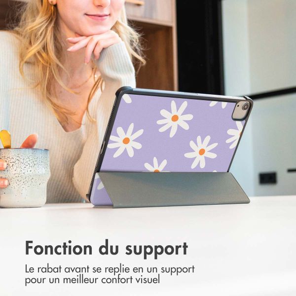 imoshion Coque tablette Design Trifold Samsung Galaxy Tab A11 Plus / A9 Plus - Flowers Distance