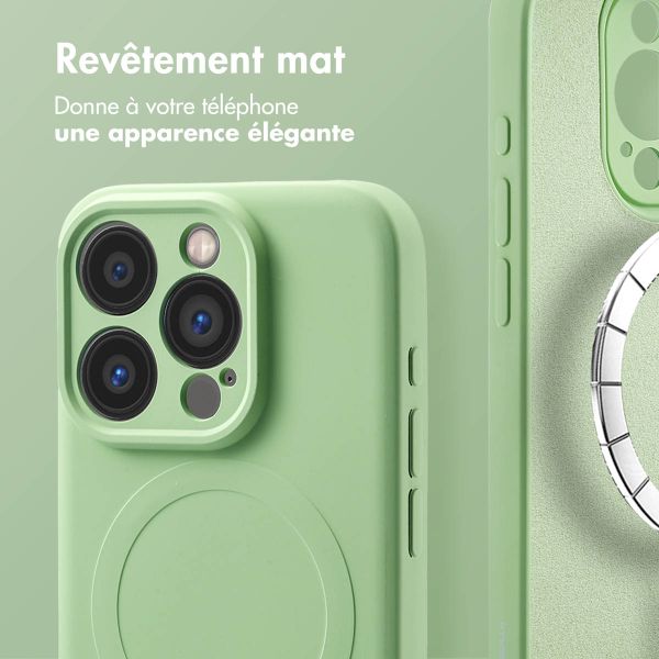 imoshion Coque Couleur avec MagSafe iPhone 15 Pro - Vert