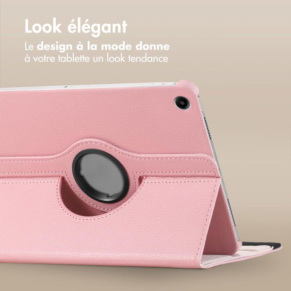 imoshion Coque tablette rotatif à 360° Samsung Galaxy Tab A9 Plus - Rose