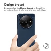 imoshion Coque Brushed Xiaomi Redmi A3 - Bleu foncé