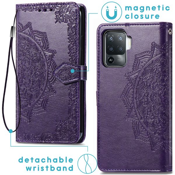 imoshion Etui de téléphone Mandala Oppo A94 (5G) - Violet