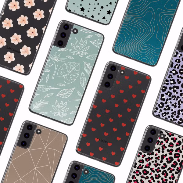 imoshion Coque Design Samsung Galaxy S22 - Leaves Line-Art