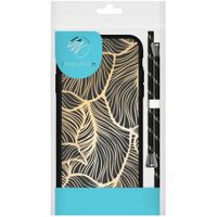 imoshion Coque Design avec cordon Samsung Galaxy A51 - Golden Leaves