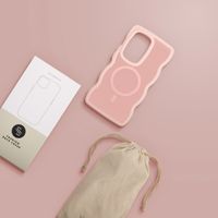 Selencia Coque arrière Wavy avec MagSafe Samsung Galaxy S24 Ultra - Soft Pink