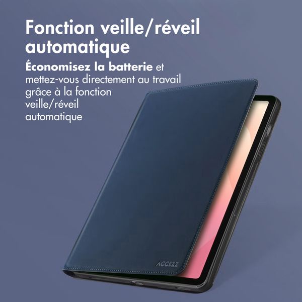 Accezz Coque tablette Classic Samsung Galaxy Tab S11 - Bleu foncé