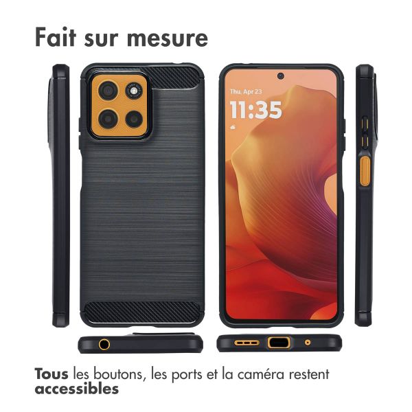 imoshion Coque Brushed Motorola Moto G15 / G15 Power - Noir