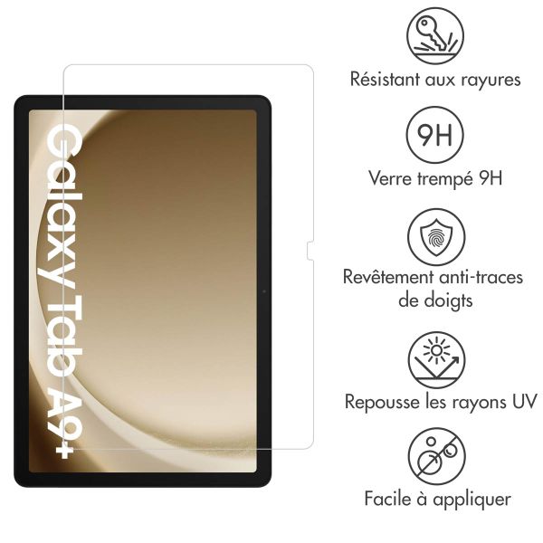 imoshion Protection d'écran en verre trempé Samsung Galaxy Tab A9 Plus