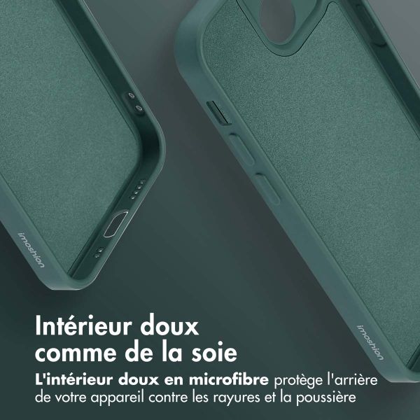 imoshion Coque Couleur avec MagSafe Apple iPhone 13 Mini - Vert foncé