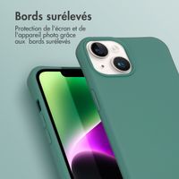 imoshion Coque de couleur avec cordon amovible Apple iPhone 14 - Vert foncé