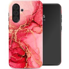 Selencia Coque arrière Vivid Tough Samsung Galaxy A36 / A56 - Rosy Marble