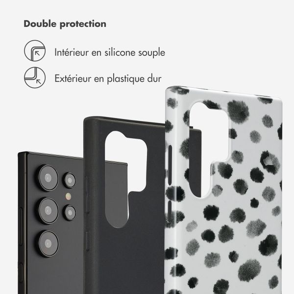 Selencia Coque arrière Vivid Samsung Galaxy S24 Ultra - Trendy Leopard
